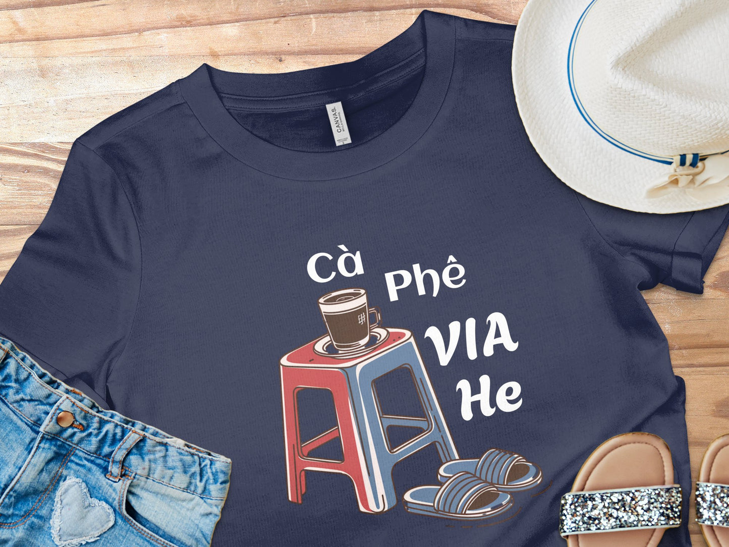 Cà Phê Vỉa Hè: Sidewalk Coffee Vibes Unisex Tee