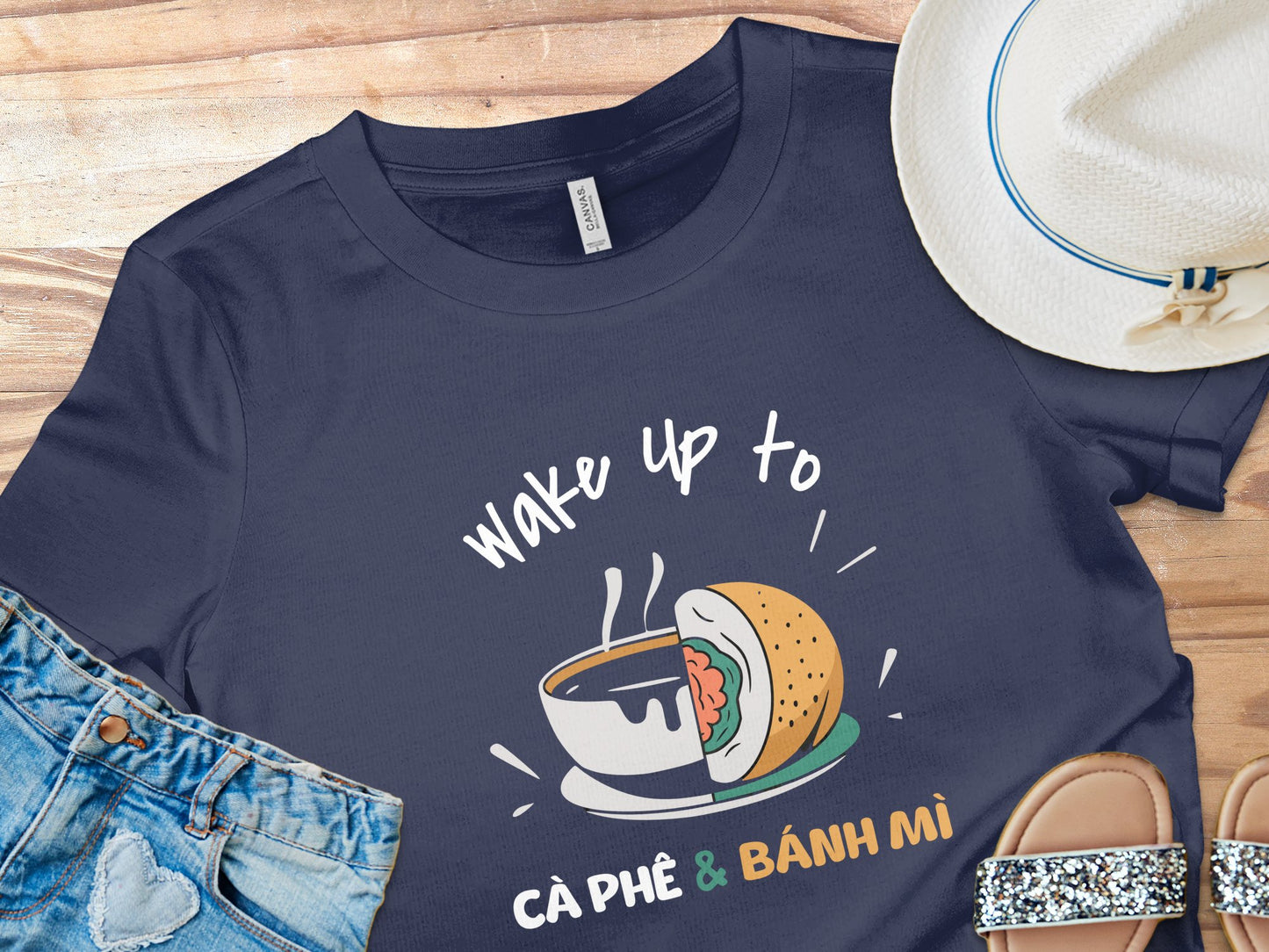 Wake Up to Cà Phê & Bánh Mì: Breakfast Goals Unisex Tee