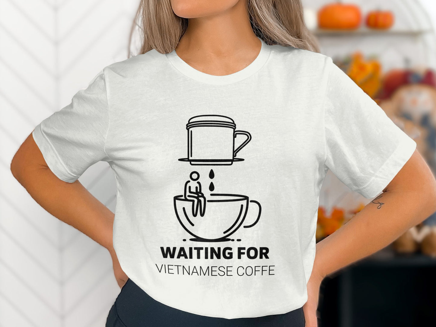 Waiting for Vietnamese Coffee: Patience Brewed Unisex Tee