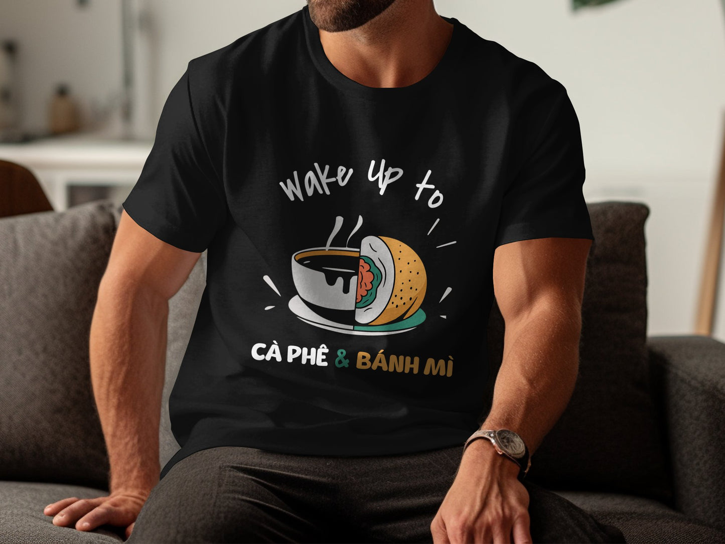 Wake Up to Cà Phê & Bánh Mì: Breakfast Goals Unisex Tee