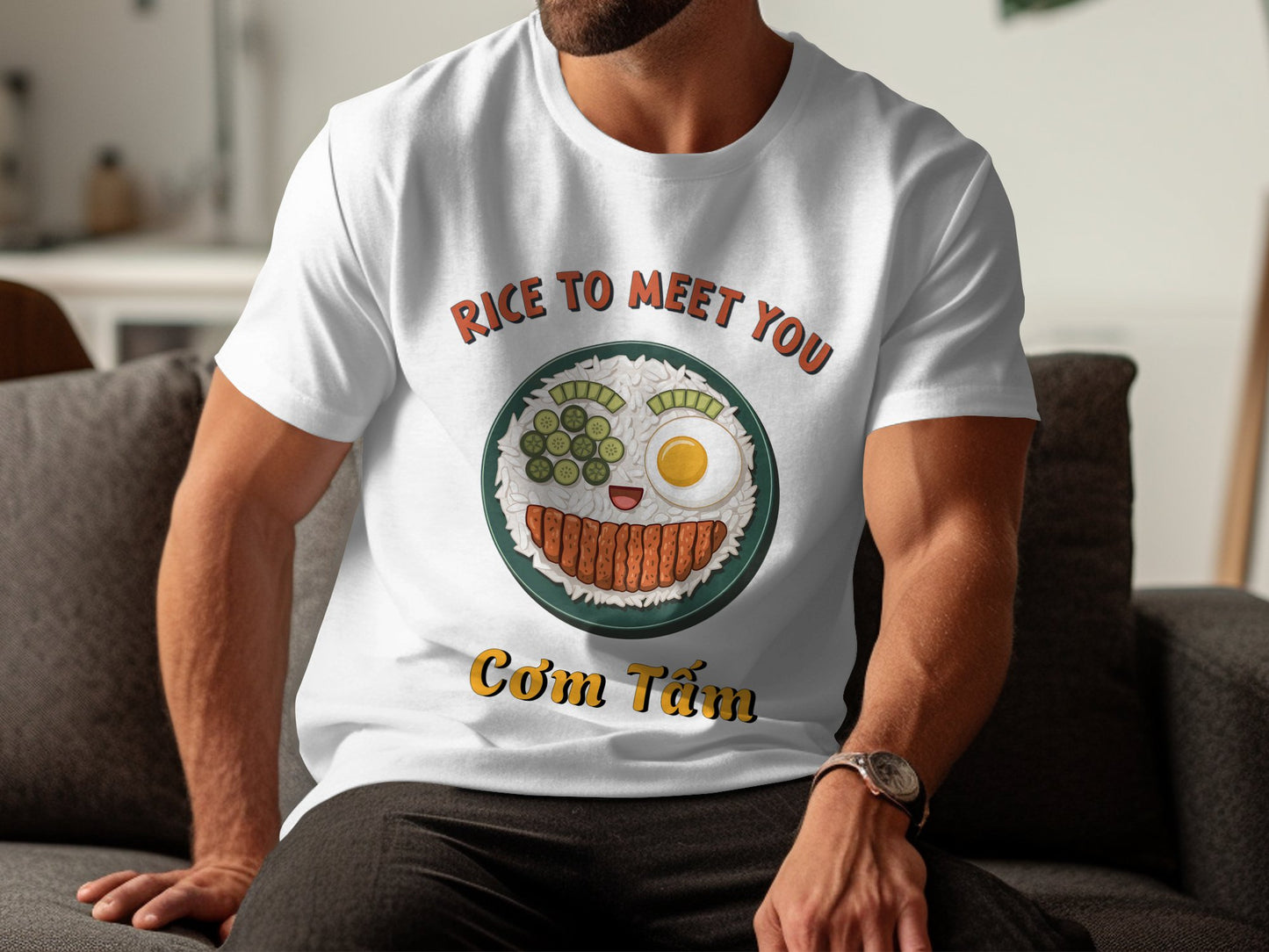 Rice to Meet You: Cơm Tấm Delight Unisex Tee