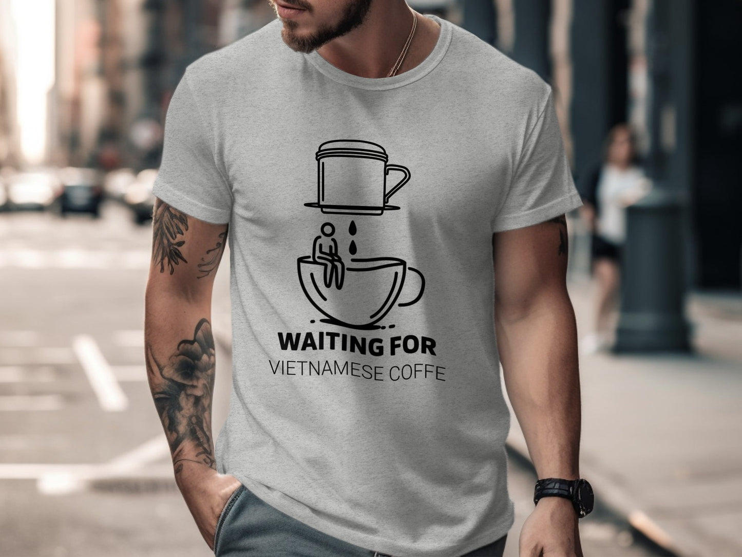 Waiting for Vietnamese Coffee: Patience Brewed Unisex Tee