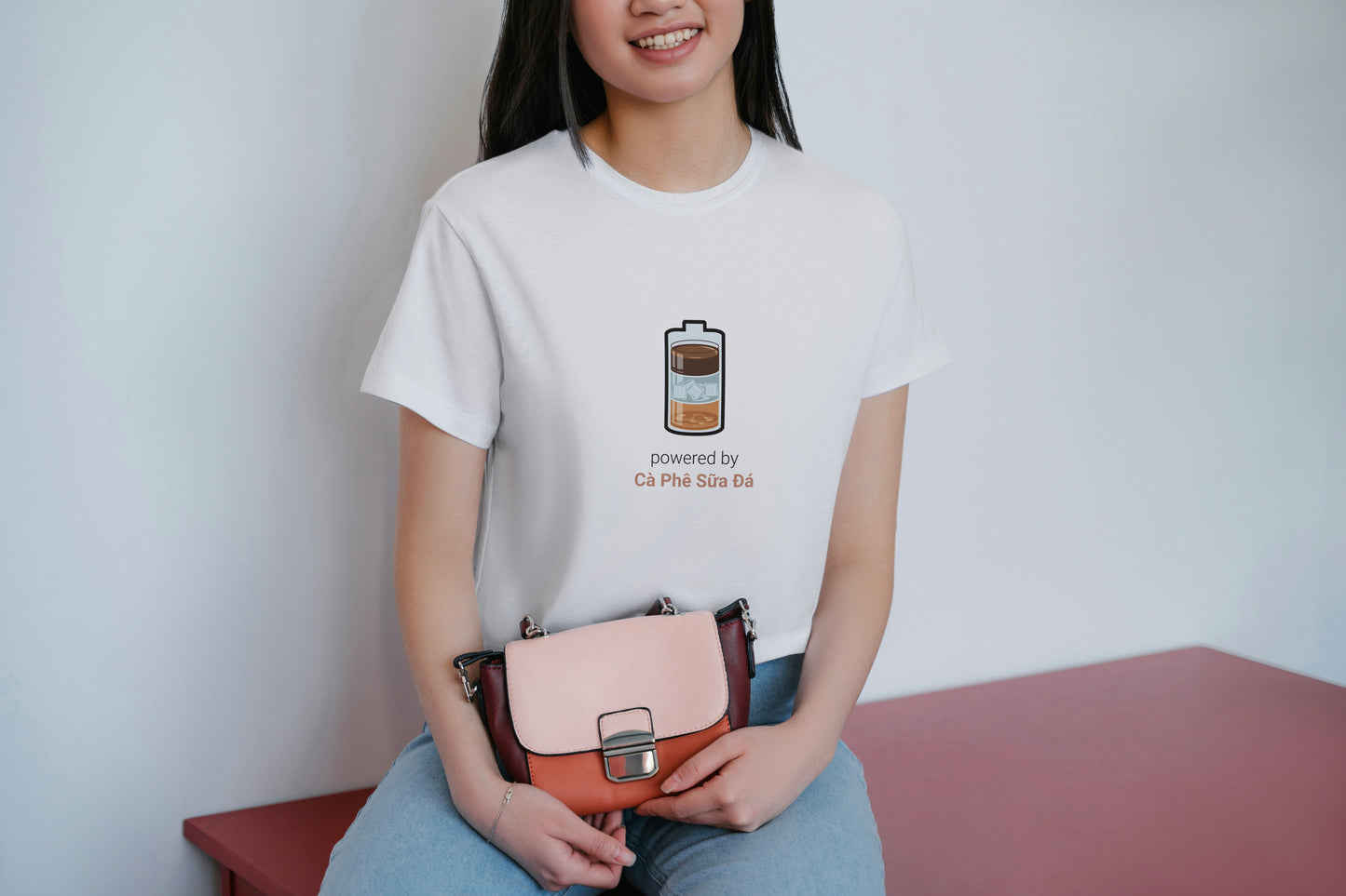 Powered by Cà Phê Sữa Đá: Fuel for the Day Unisex Tee