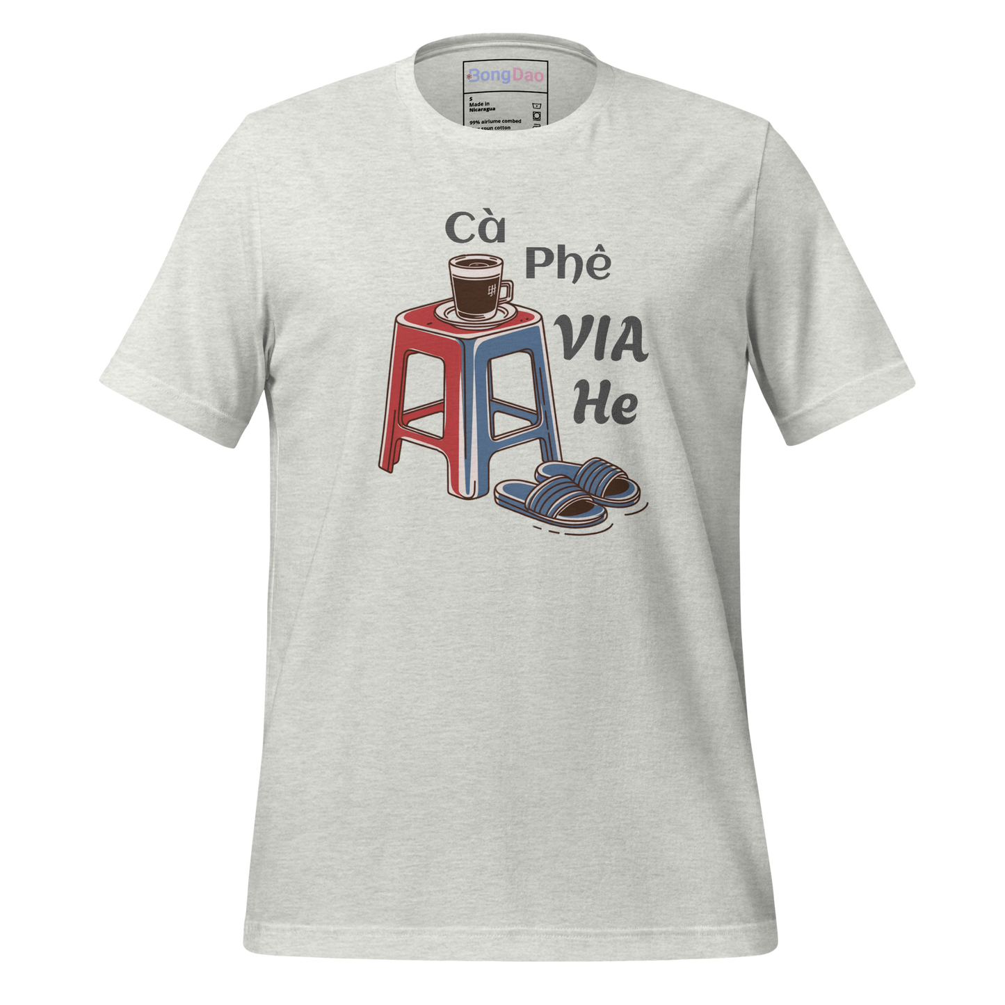 Cà Phê Vỉa Hè: Sidewalk Coffee Vibes Unisex Light Tee