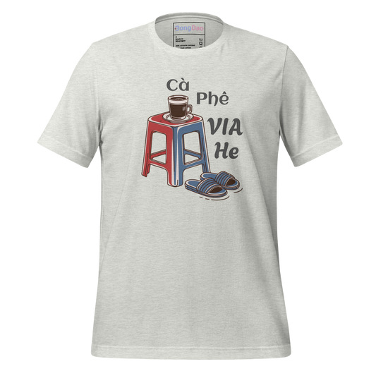 Cà Phê Vỉa Hè: Sidewalk Coffee Vibes Unisex Light Tee