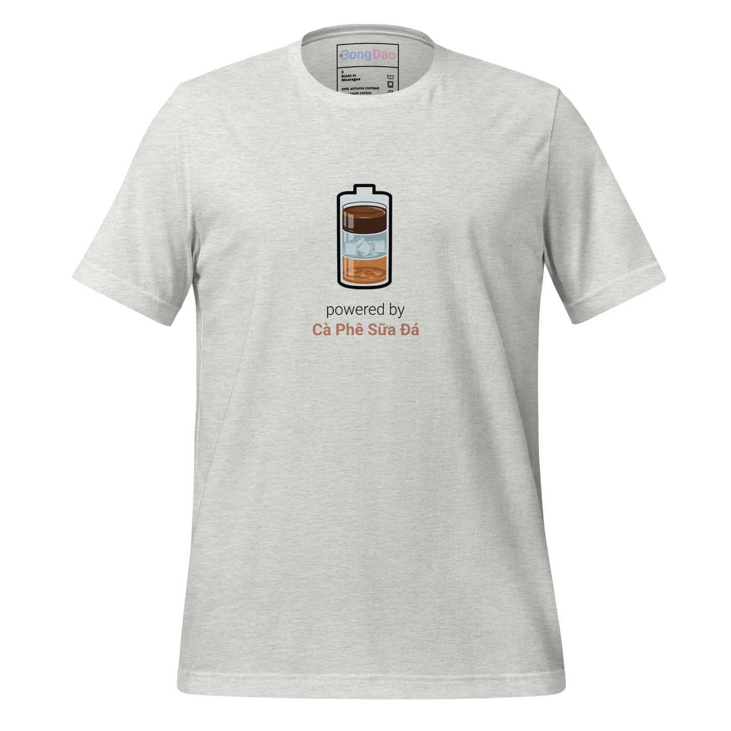 Powered by Cà Phê Sữa Đá: Fuel for the Day Unisex Tee