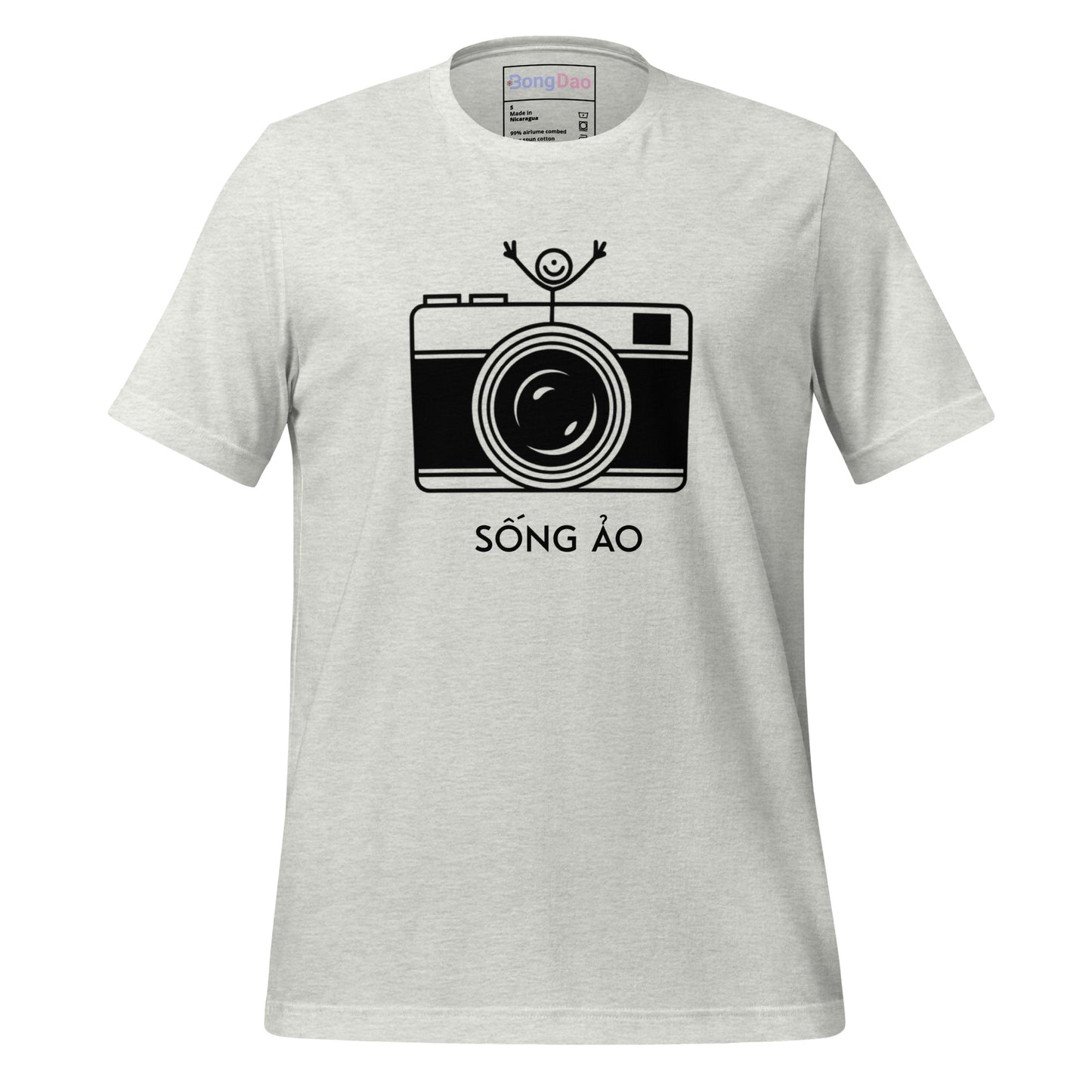 Sống Ảo Unisex Tee - Camera Lover Vibes, Perfect for Selfie Addicts