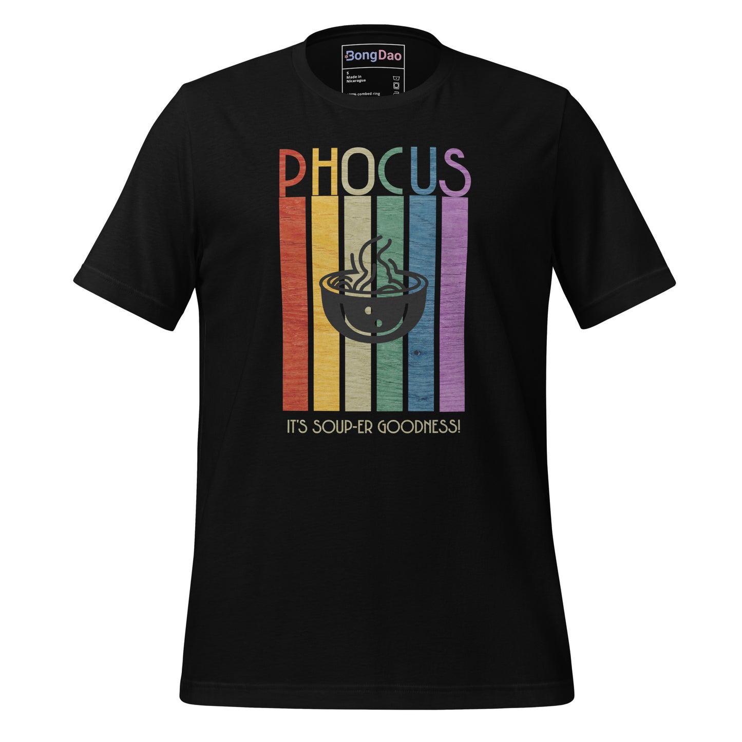 Pho-Cus, It's Soup-er Goodness Unisex Tee Black