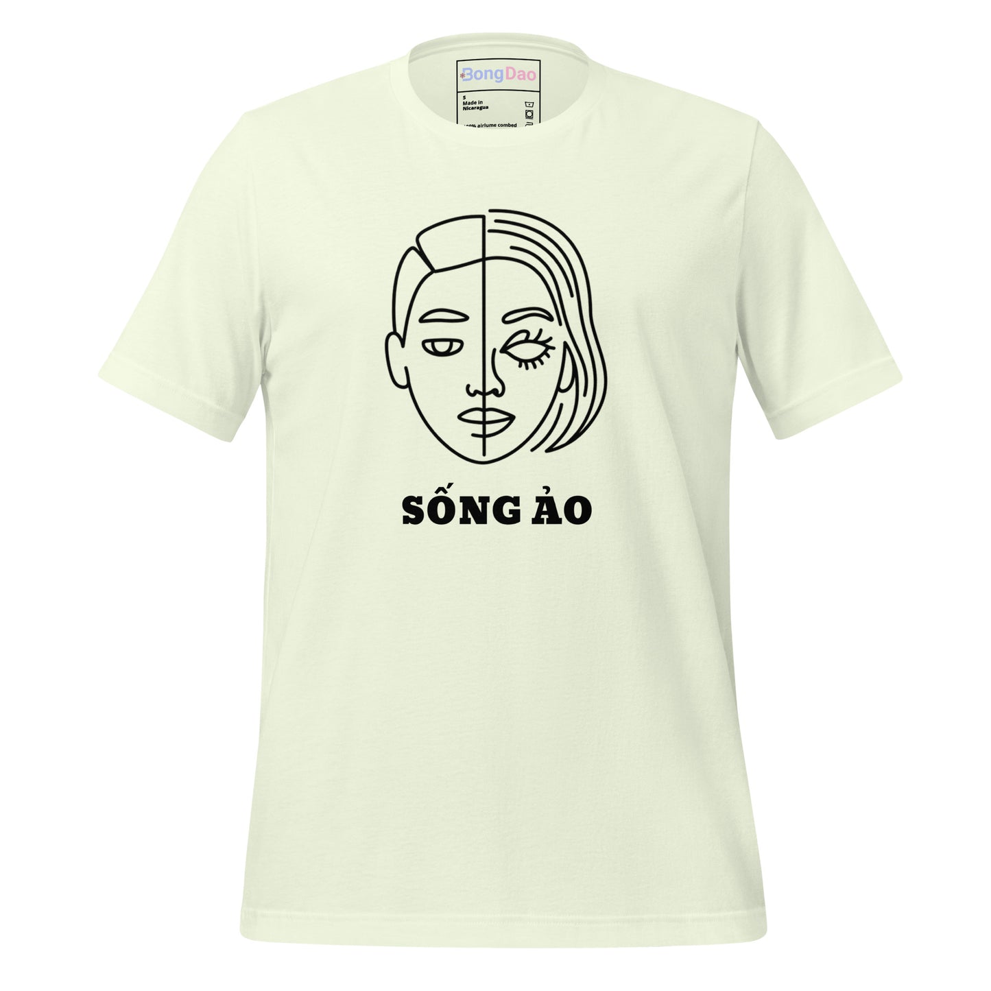 Sống Ảo Unisex Tee - Dual Life Vibes, Perfect for Social Media Addicts