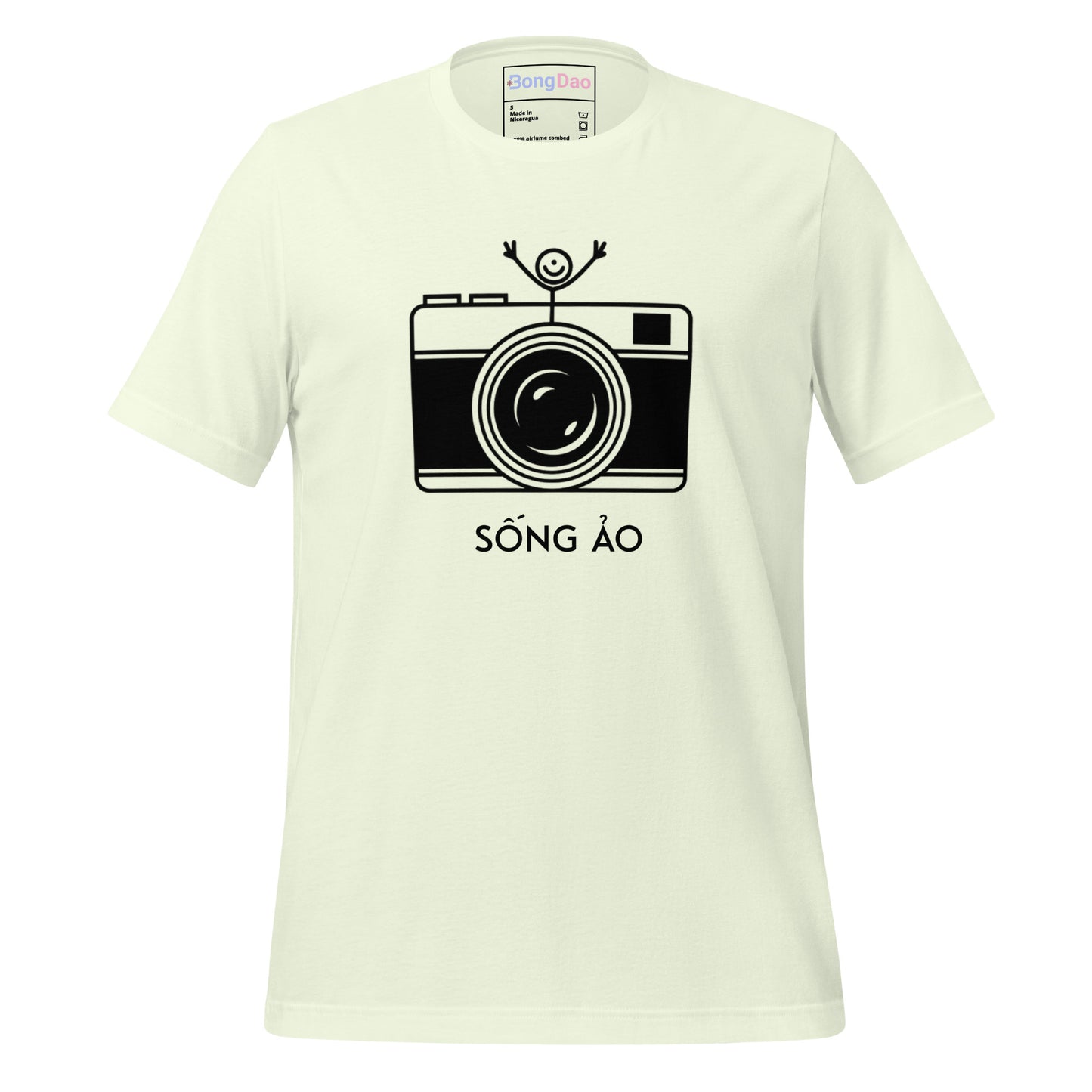 Sống Ảo Unisex Tee - Camera Lover Vibes, Perfect for Selfie Addicts