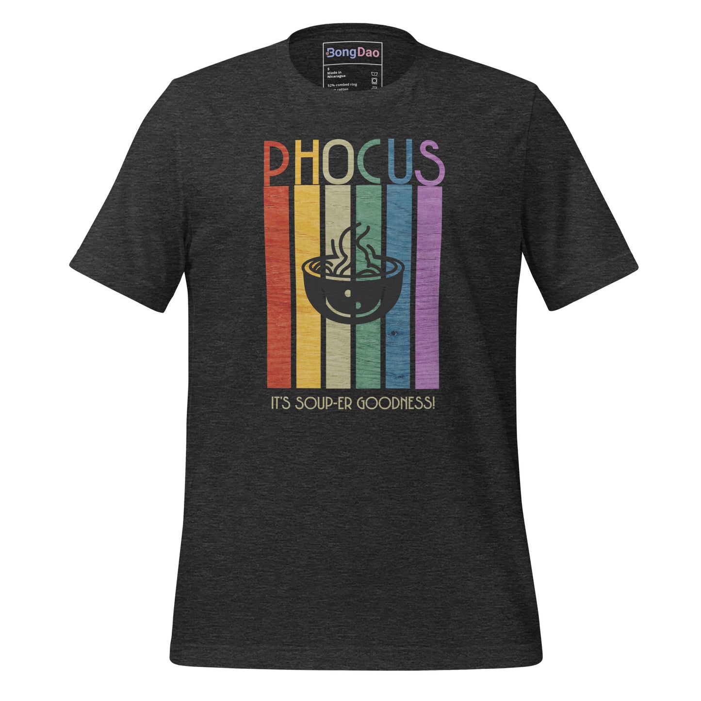 Pho-Cus, It's Soup-er Goodness Unisex Tee Grey Heather