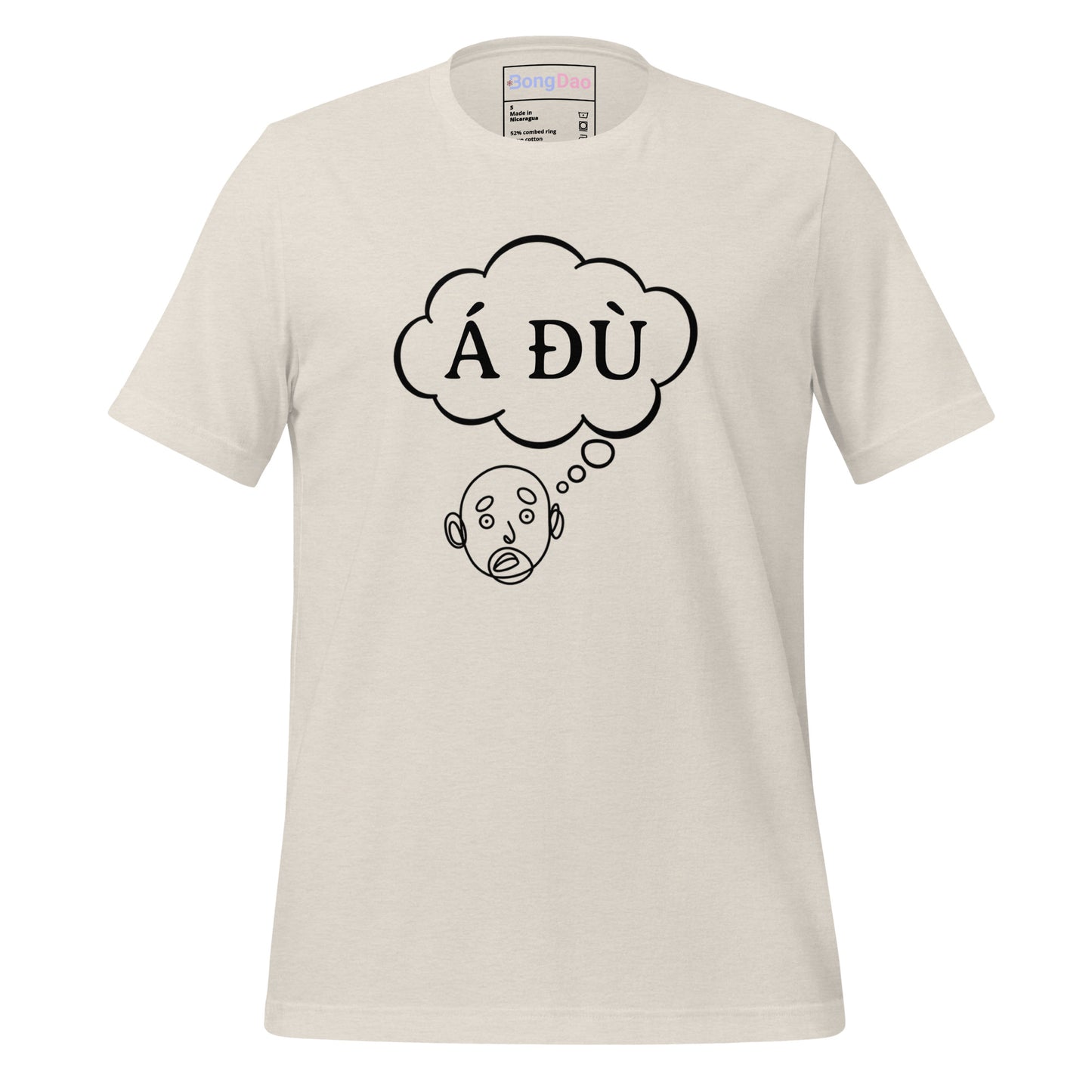 Á Đù Thought Bubble: The Vietnamese Expression of Surprise Unisex Tee