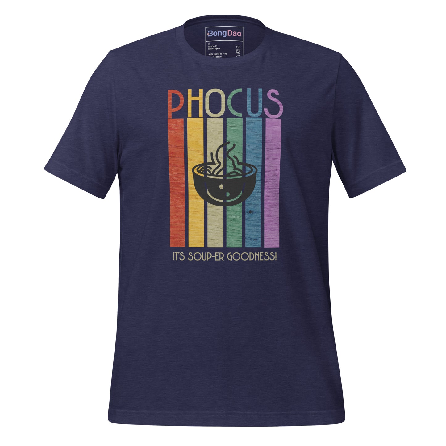 Pho-Cus, It's Soup-er Goodness Unisex Tee Heather Midnight