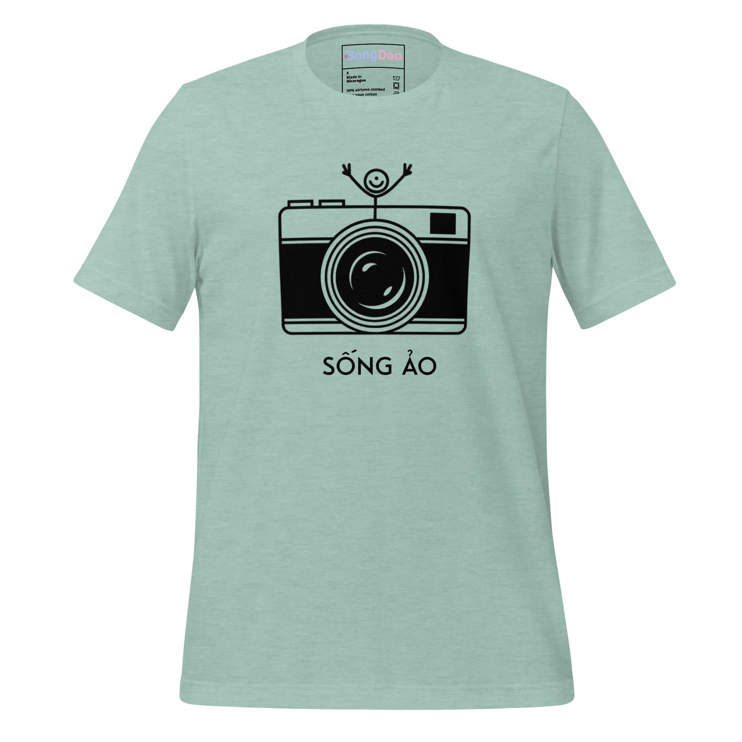 Sống Ảo Unisex Tee - Camera Lover Vibes, Perfect for Selfie Addicts