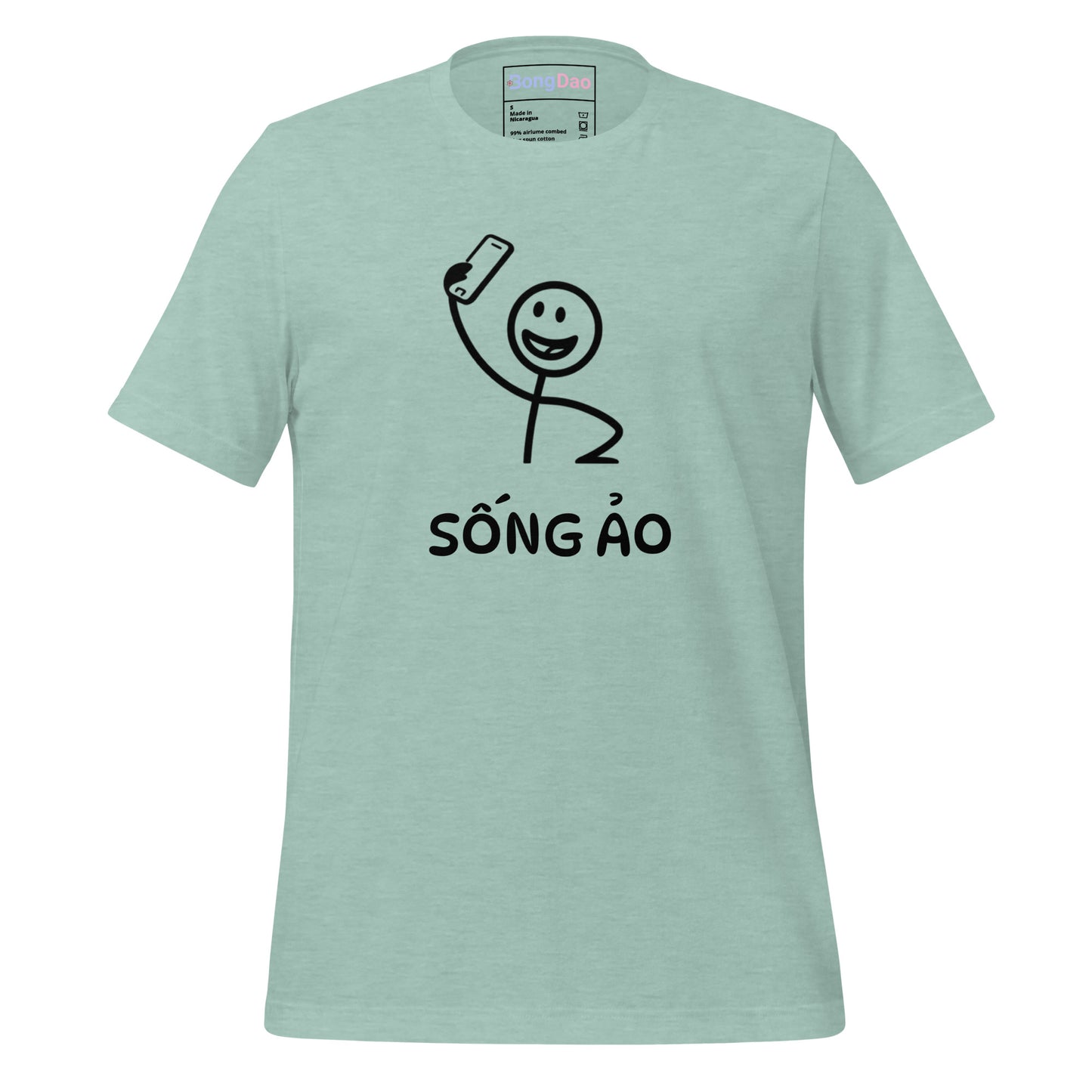 Sống Ảo Unisex Tee, Selfie Mode On, Perfect for Social Media Addicts