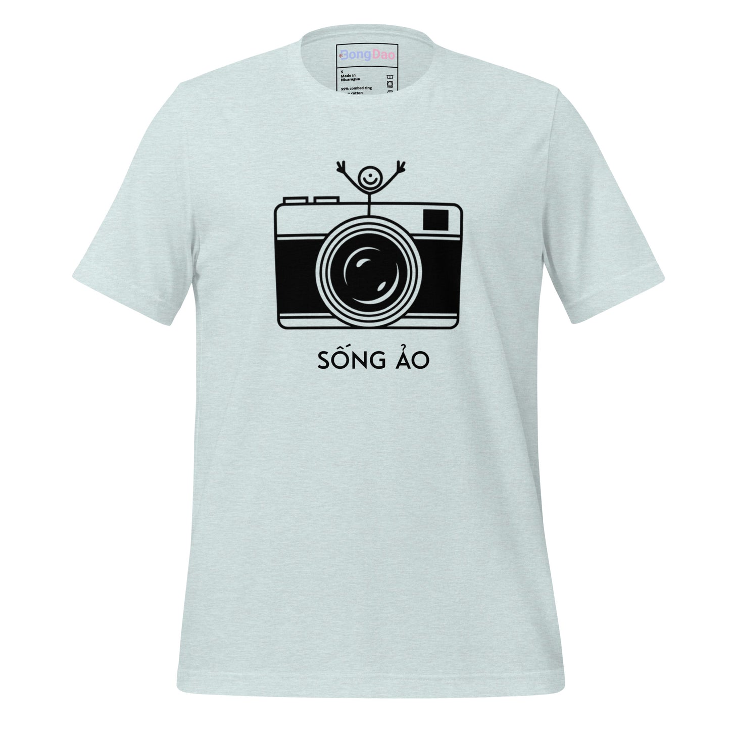 Sống Ảo Unisex Tee - Camera Lover Vibes, Perfect for Selfie Addicts