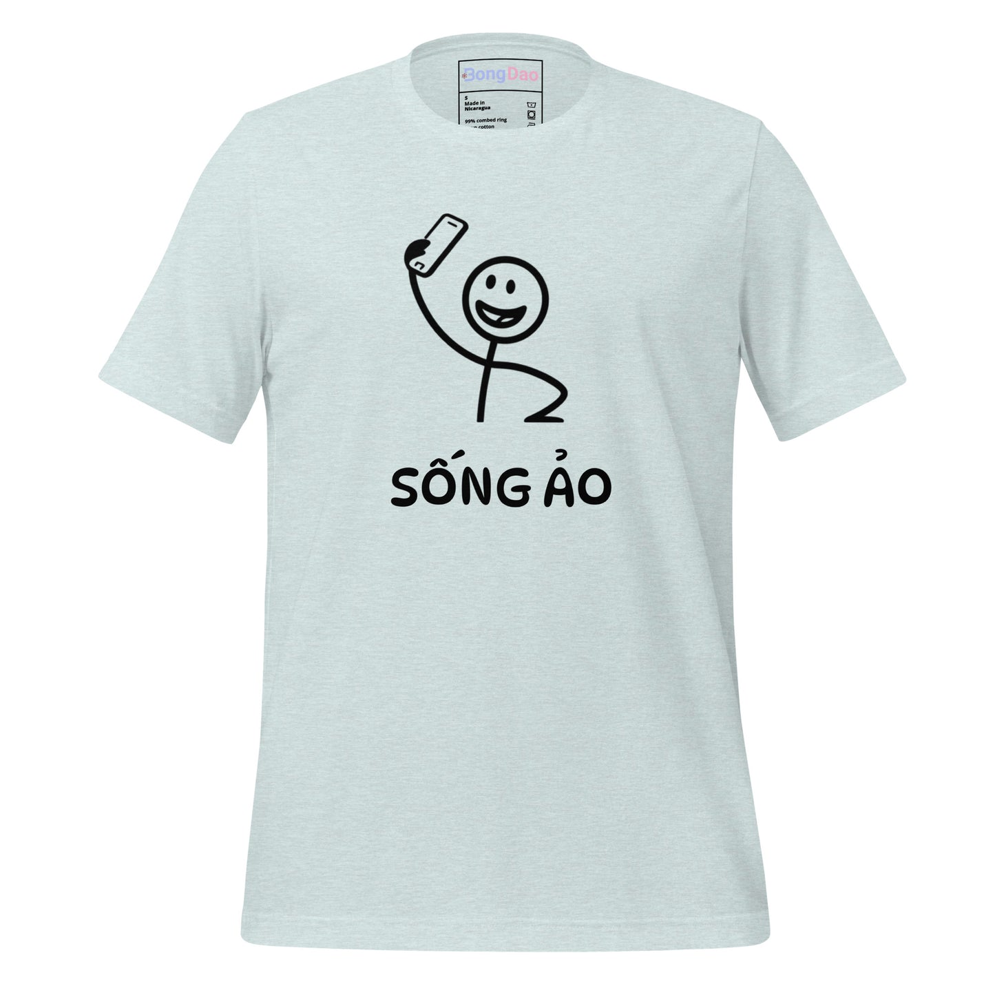 Sống Ảo Unisex Tee, Selfie Mode On, Perfect for Social Media Addicts