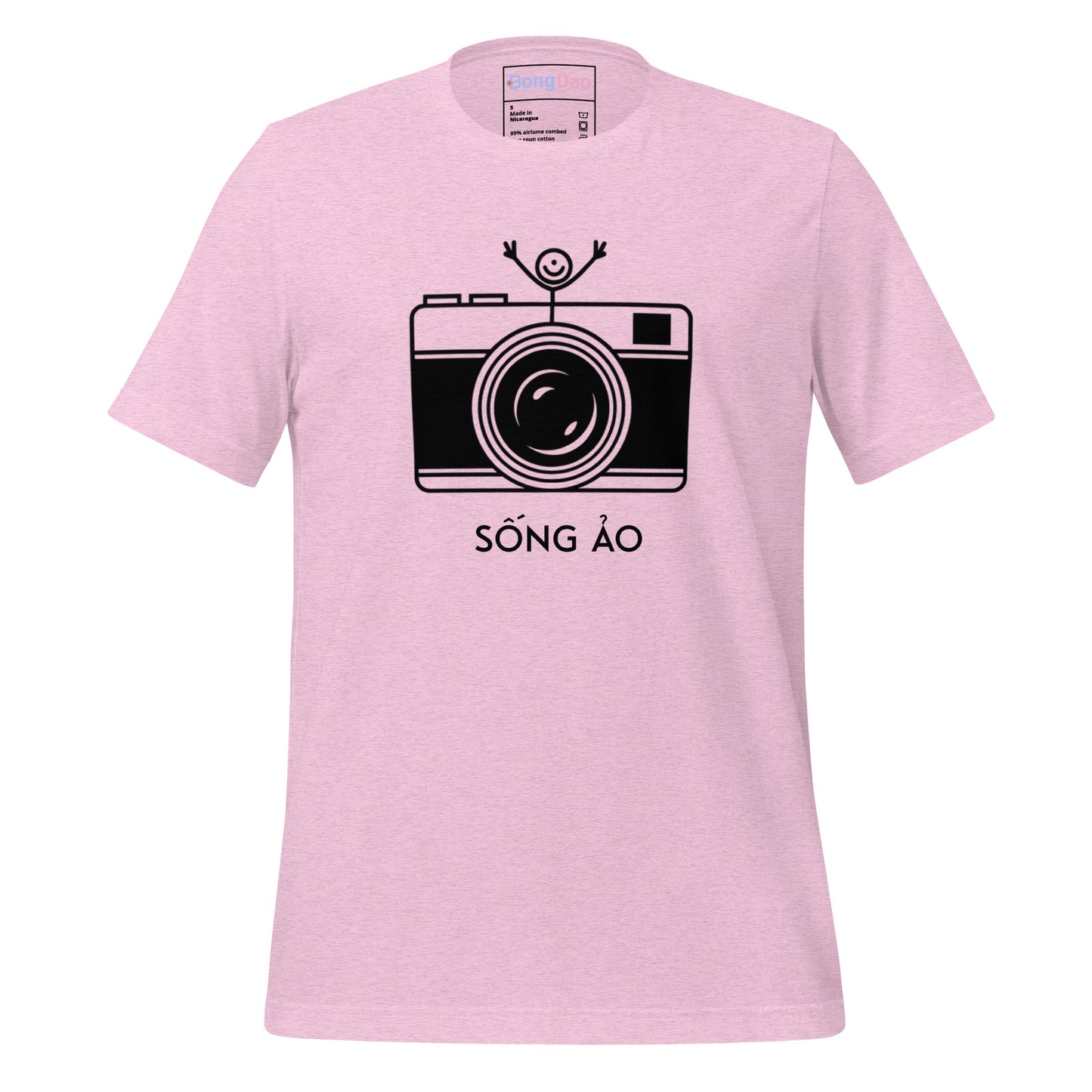 Sống Ảo Unisex Tee - Camera Lover Vibes, Perfect for Selfie Addicts