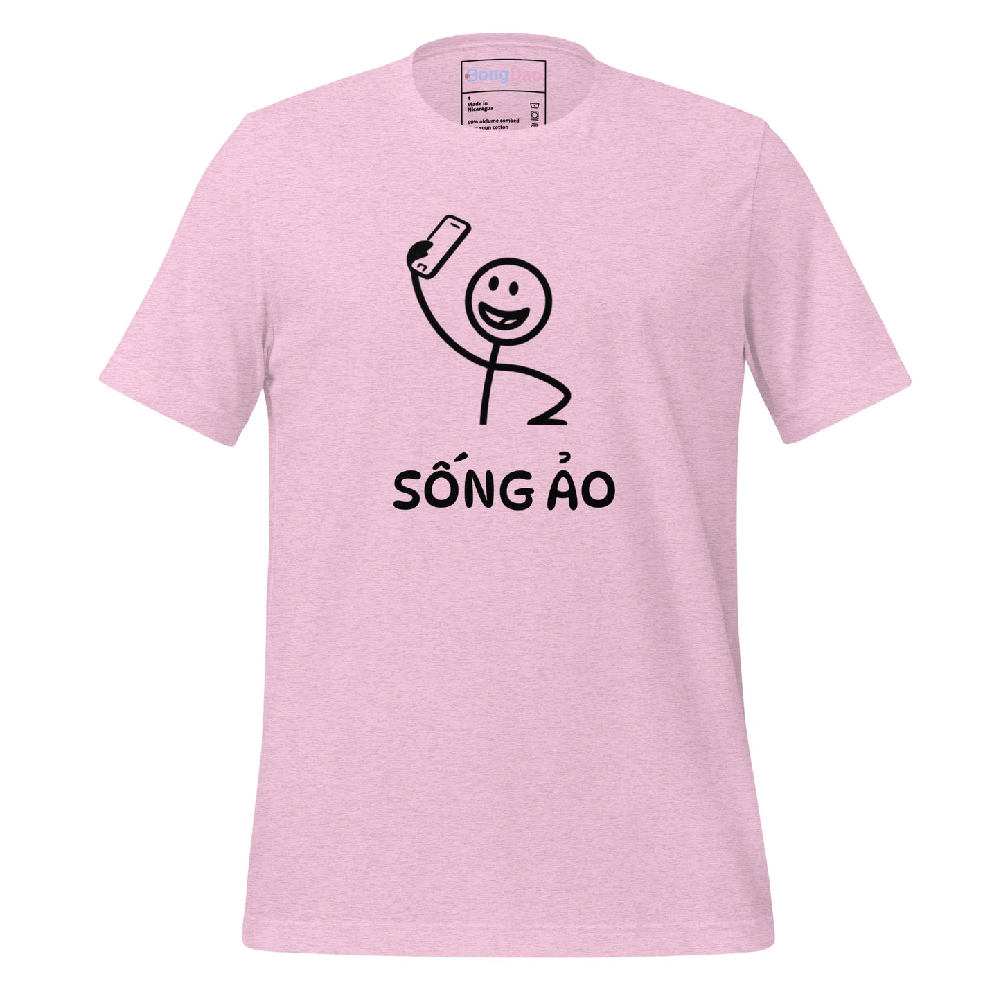 Sống Ảo Unisex Tee, Selfie Mode On, Perfect for Social Media Addicts