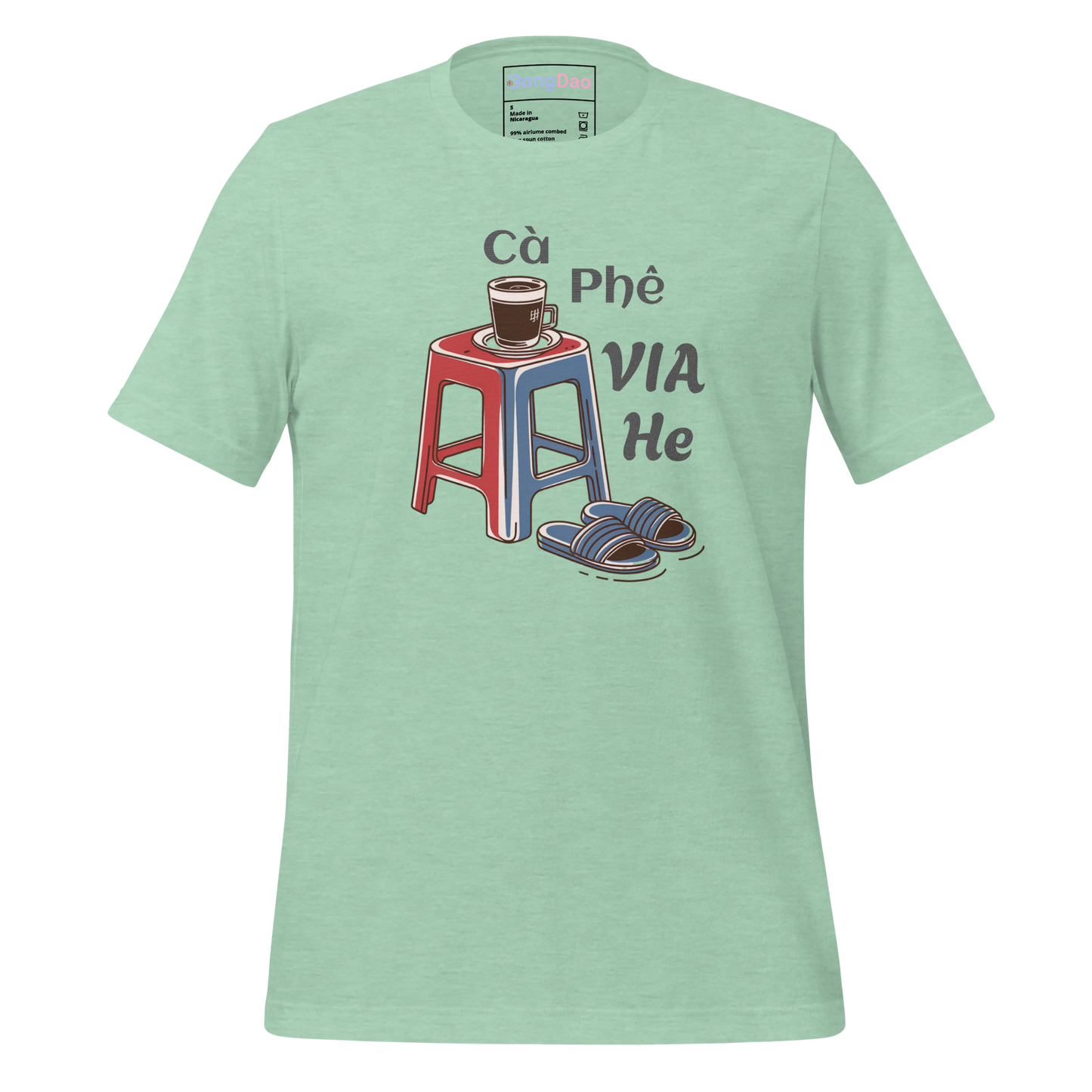 Cà Phê Vỉa Hè: Sidewalk Coffee Vibes Unisex Light Tee