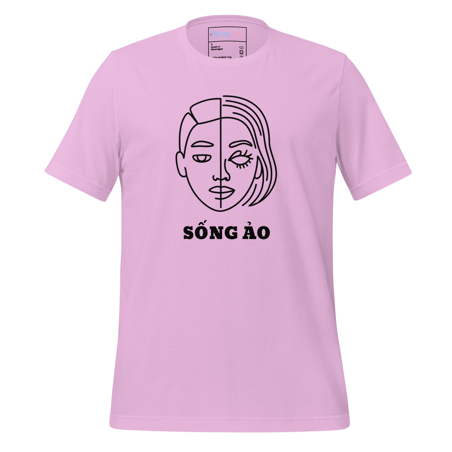 Sống Ảo Unisex Tee - Dual Life Vibes, Perfect for Social Media Addicts