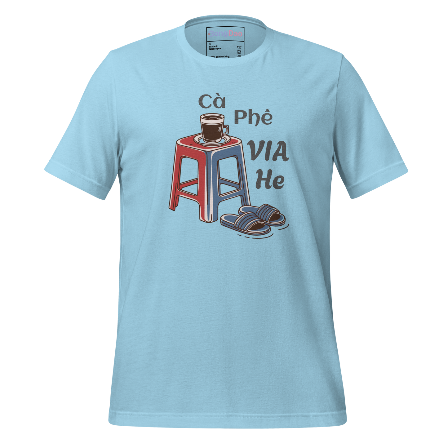 Cà Phê Vỉa Hè: Sidewalk Coffee Vibes Unisex Light Tee