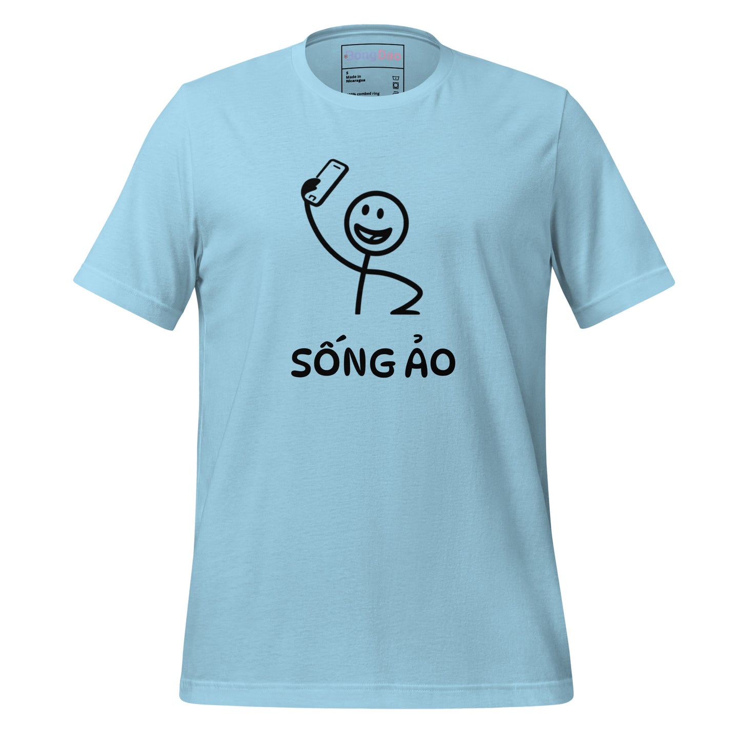 Sống Ảo Unisex Tee, Selfie Mode On, Perfect for Social Media Addicts