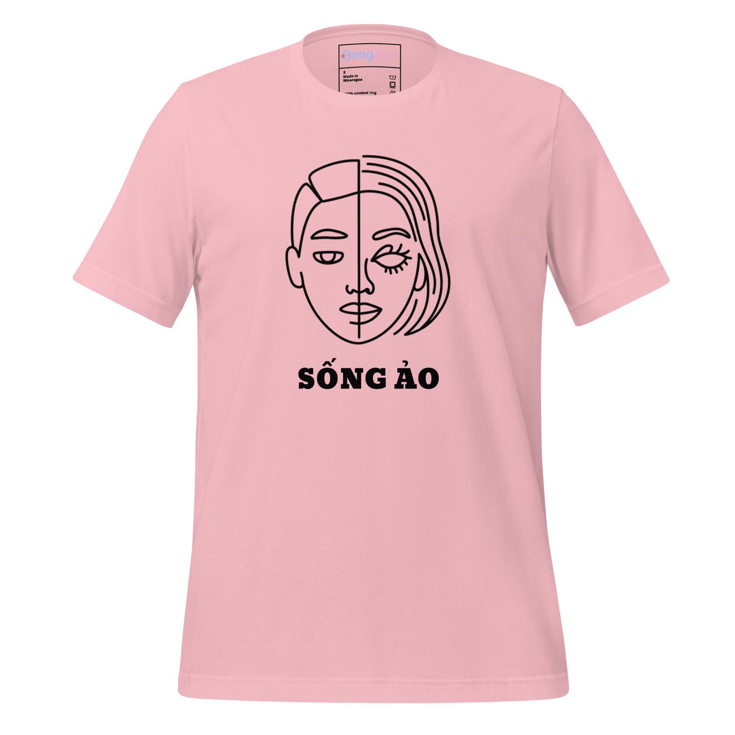 Sống Ảo Unisex Tee - Dual Life Vibes, Perfect for Social Media Addicts