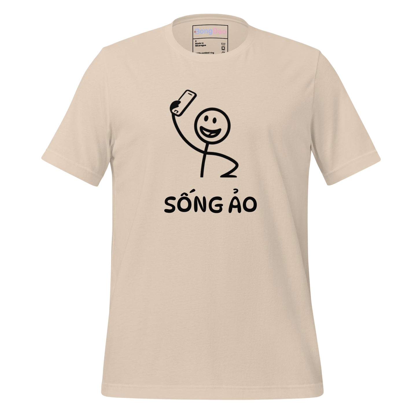 Sống Ảo Unisex Tee, Selfie Mode On, Perfect for Social Media Addicts