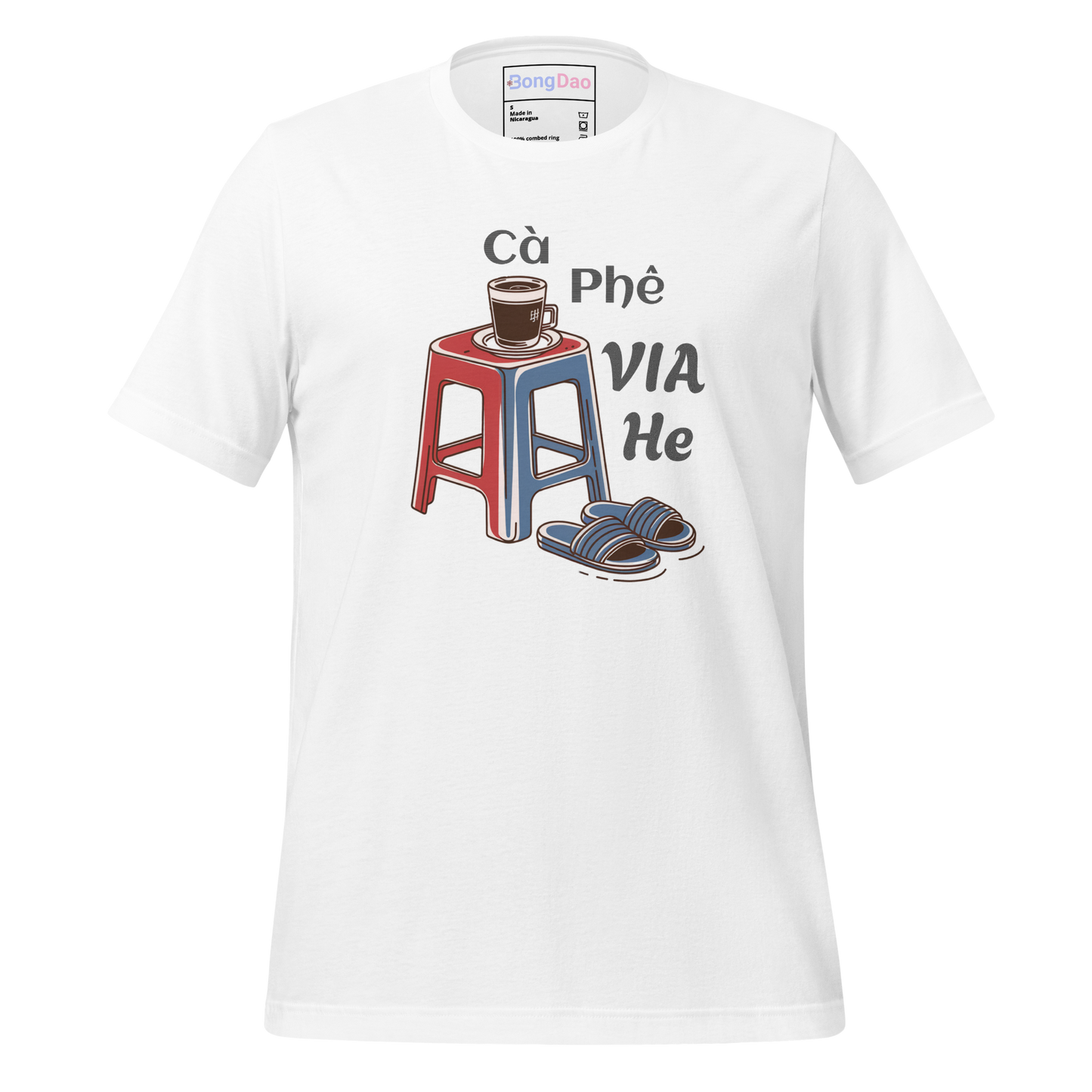 Cà Phê Vỉa Hè: Sidewalk Coffee Vibes Unisex Light Tee