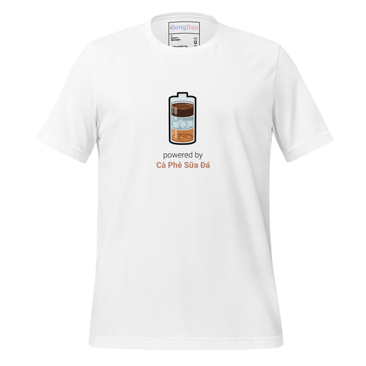 Powered by Cà Phê Sữa Đá: Fuel for the Day Unisex Tee