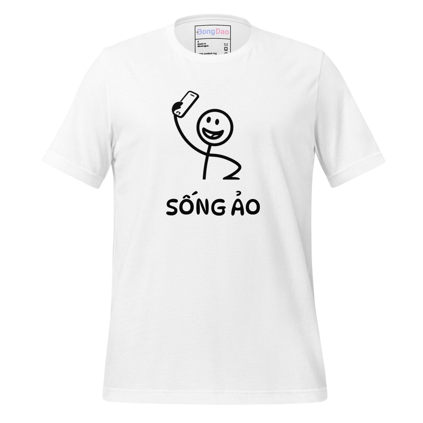 Sống Ảo Unisex Tee, Selfie Mode On, Perfect for Social Media Addicts