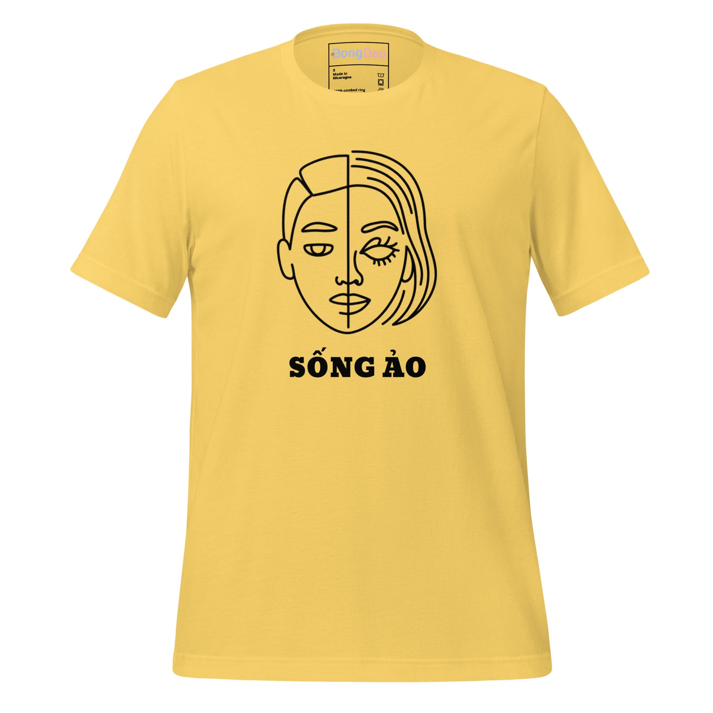 Sống Ảo Unisex Tee - Dual Life Vibes, Perfect for Social Media Addicts